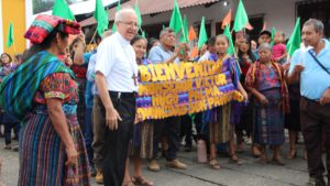 An all-terrain vehicle for a parish at the foot of a volcano