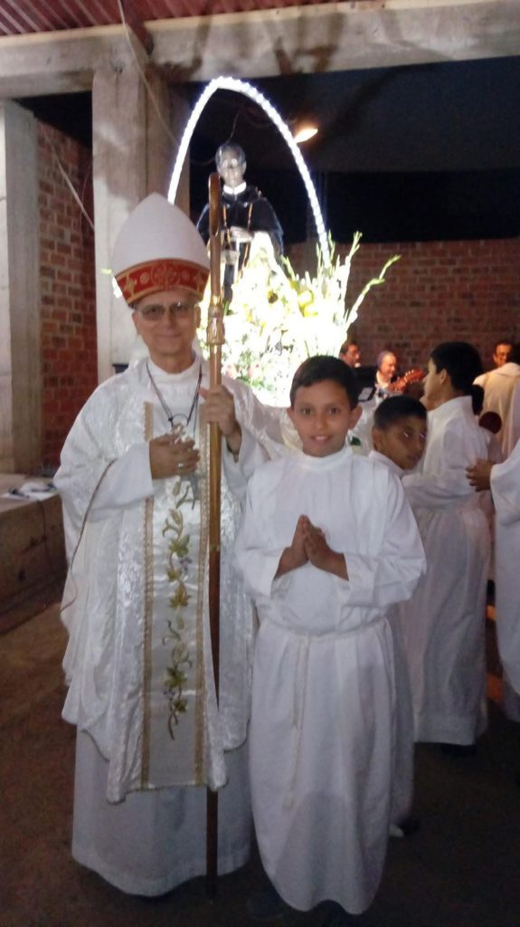 Altar boy for the Pope in Chiclayo