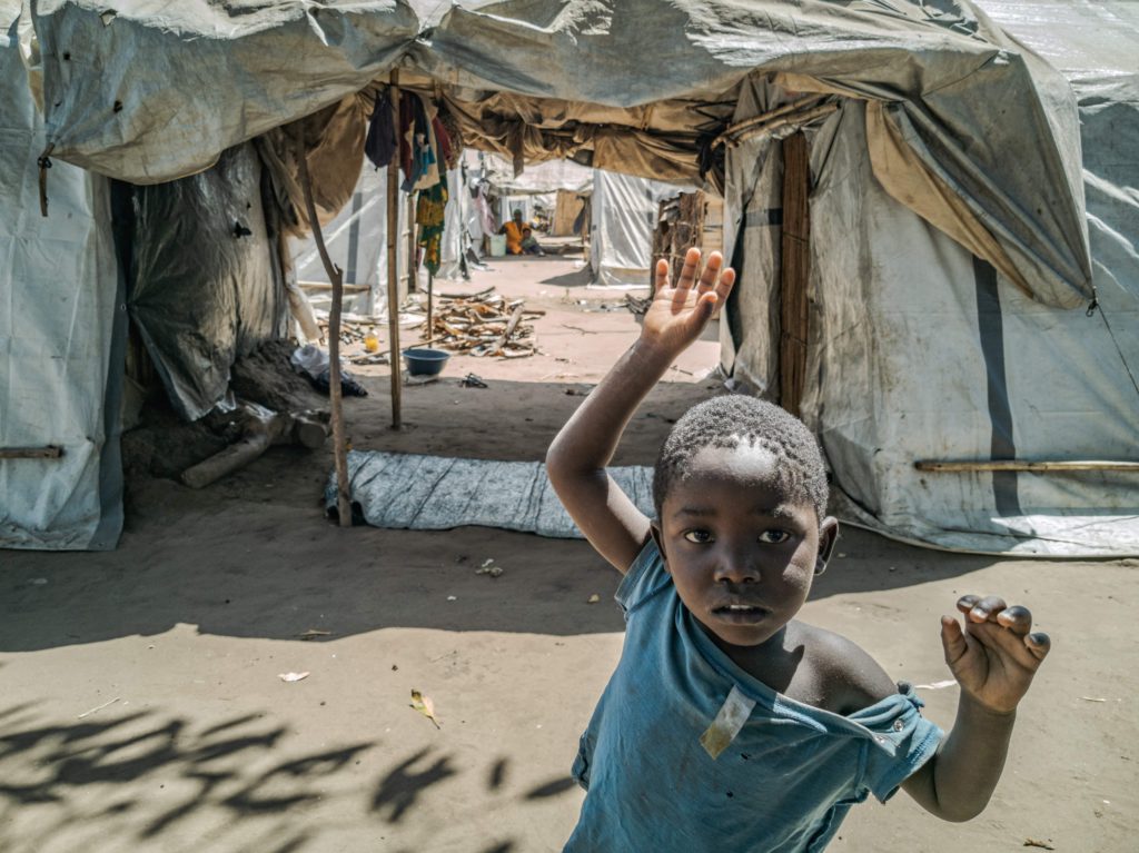 Displaced by jihadist attacks in Mozambique
